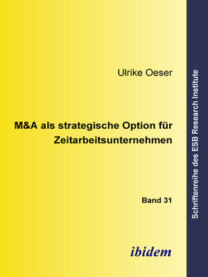 cover image of M&A als strategische Option für Zeitarbeitsunternehmen